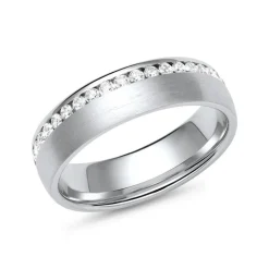 Trauringe aus Weißgold oder Platin mit 39 Diamanten ER0063s