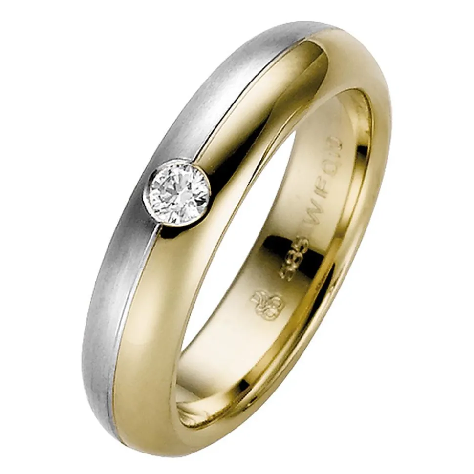 Trauringe Gelb- und Weißgold 5mm 50723