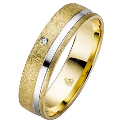 Trauringe Gelb- und Weißgold 5mm 03680-050