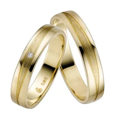 Trauringe Gelbgold 4mm 04826