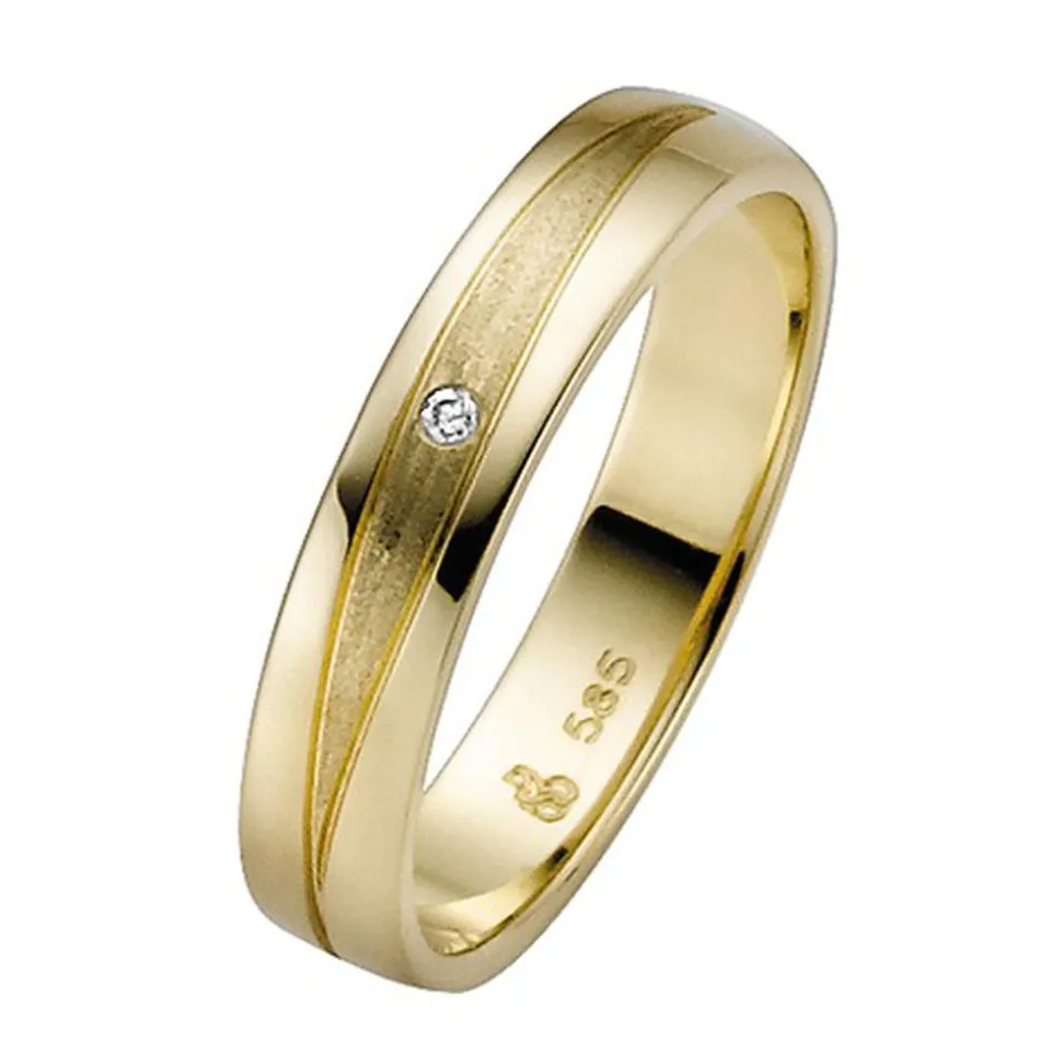 Trauringe Gelbgold 4mm 04826