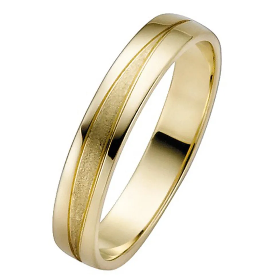 Trauringe Gelbgold 4mm 04826