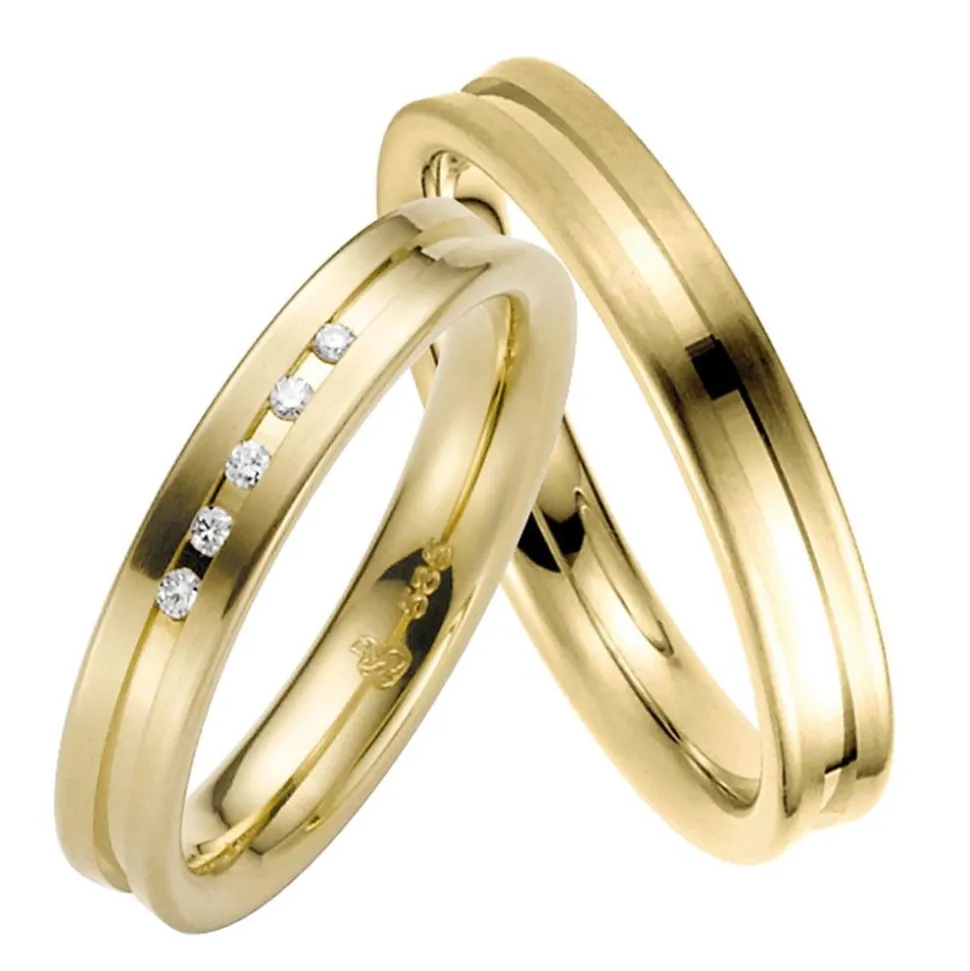 Trauringe Gelbgold 4mm 39405