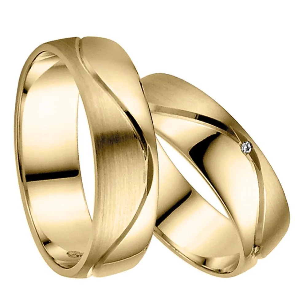 Trauringe Gelbgold 6mm 06288