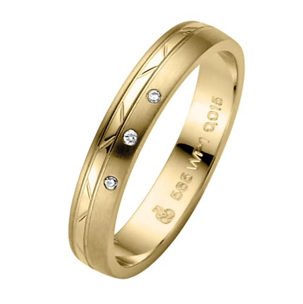 Trauringe Gelbgold 3,5mm 03996