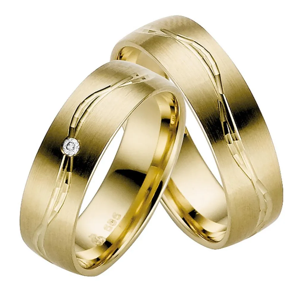 Trauringe Gelbgold 6mm 06267