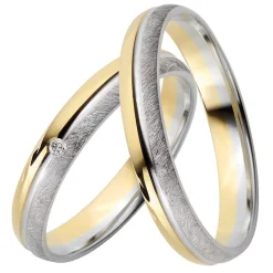 Trauringe Gelb-Weißgold 3,5mm 51021