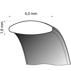 Trauringe Weiß- und Gelbgold 5mm 50741