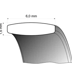 Trauringe Weißgold 6mm 06271
