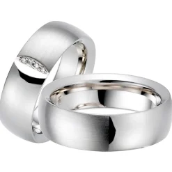 Trauringe Weißgold 7mm 07136