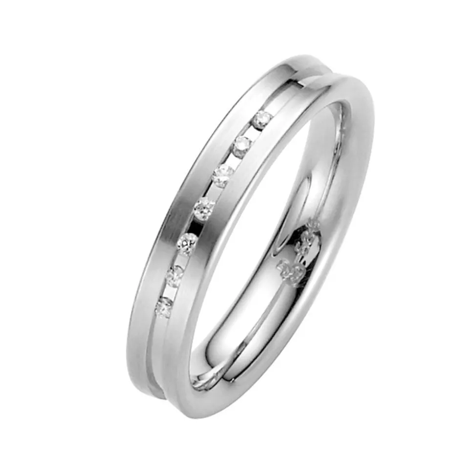 Trauringe Weißgold 4mm 39407