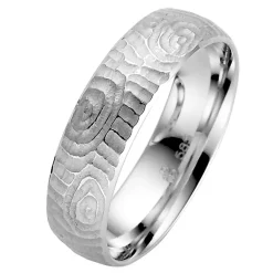 Trauringe Weißgold 6mm 06245