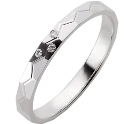 Trauringe Weißgold 2,5mm 03455