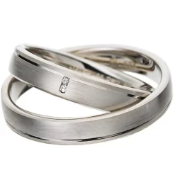 Trauringe Weißgold 4mm 04722-040