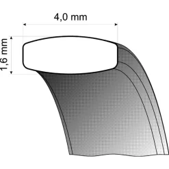Trauringe Weißgold 4mm 04722-040