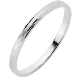 Trauringe Weißgold 2mm 03453