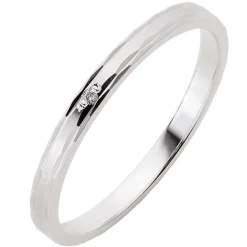Trauringe Weißgold 2mm 03453