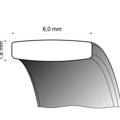 Trauringe Weißgold 6mm 06217-060