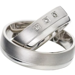 Trauringe Weißgold 6mm 06214-060