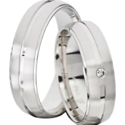 Trauringe Weißgold 6mm 06199