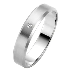 Trauringe Weißgold 4mm 03684-040