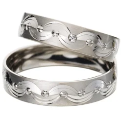 Trauringe Weißgold 5mm 05444-050