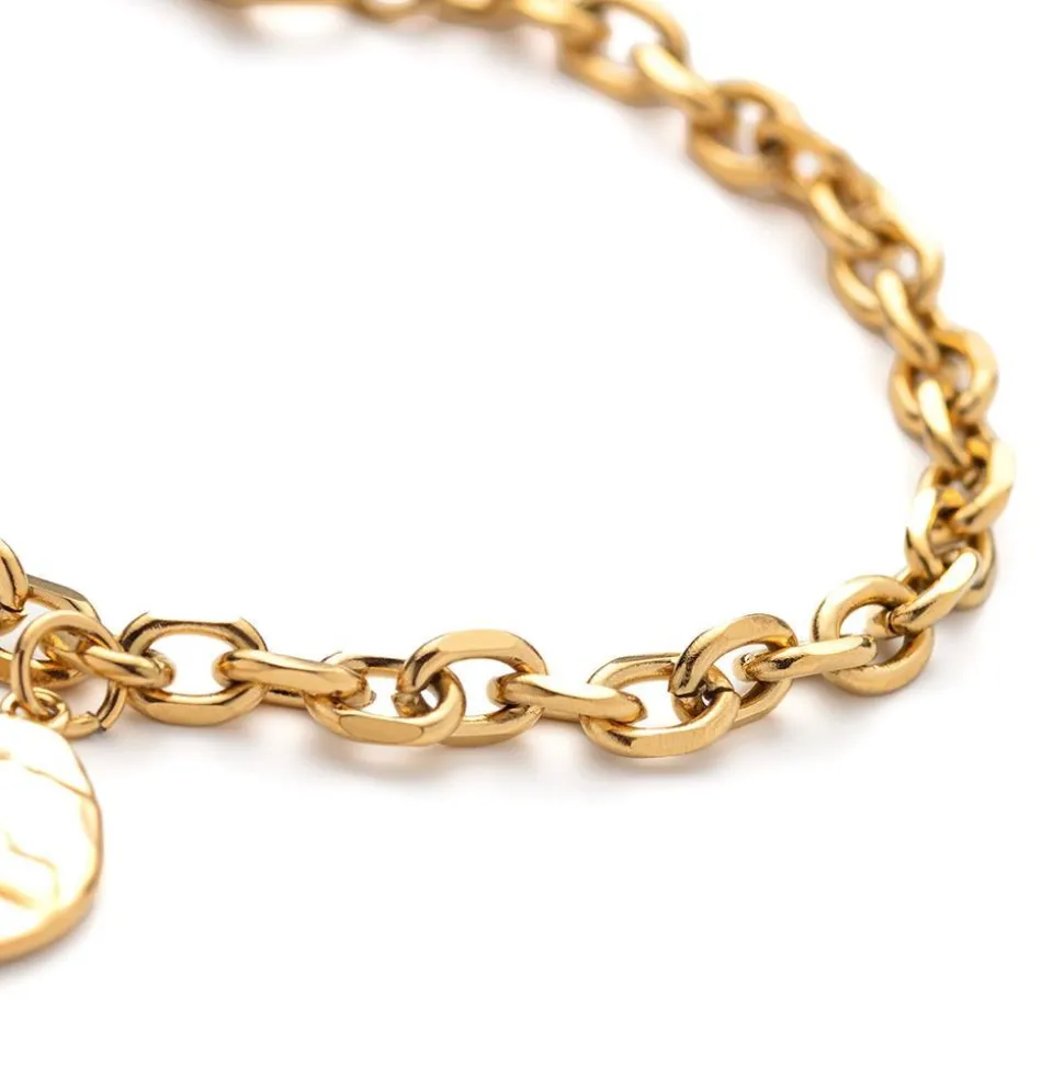 Treasure Bold Drop Armband für Damen, Edelstahl, gold PH-JE-0091