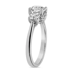 Trinity Ring mit lab grown Diamanten, Weißgold, Platin BDR0025LG-WSL