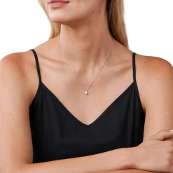 Tropfen Kette Premium aus Sterlingsilber mit Zirkonia MKC1453AN040