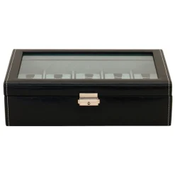 Uhrenbox für 10 Uhren schwarz blau 20084-2