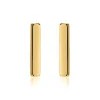 Vergoldete 925er Silber Stäbchen Ohrstecker LSE0025