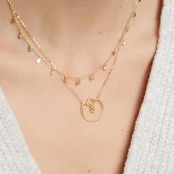 Vergoldete Sterlingsilber Kette LSN0010