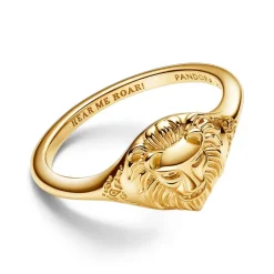 Vergoldeter Lannister Löwenkopf Ring, Game of Thrones 163139C00