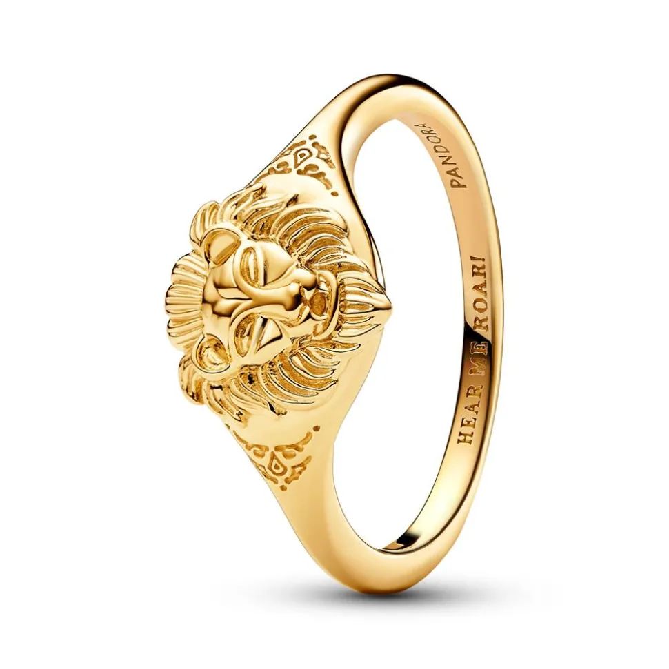 Vergoldeter Lannister Löwenkopf Ring, Game of Thrones 163139C00