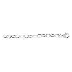 Verlängerungskette für Ketten und Armbänder, Silber SV0022