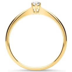 Verlobungsring aus 585er Gold mit Diamant, lab-grown VR0138-LSL