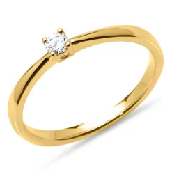Verlobungsring aus 750er Gold mit Diamant, lab-grown VR0364-LSL