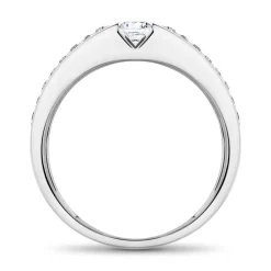Verlobungsring aus 585er Weißgold mit Diamanten VR0515-14KWSL