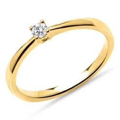 Verlobungsring aus 14K Gold mit Brillant, 0,10 ct. VR0132-LSL