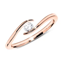 Verlobungsring aus 18K Roségold mit Diamant 0,15 ct. VR0228SL