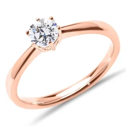 Verlobungsring aus 18K Roségold mit lab-grown Brillant VR0386-LSL
