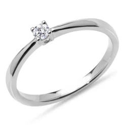 Verlobungsring aus 14K Weißgold mit Brillant, lab-grown VR0131-LSL