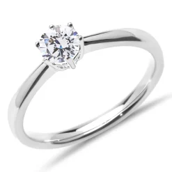 Verlobungsring aus 18K Weißgold mit lab-grown Brillant VR0384-LSL