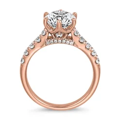 Verlobungsring aus Roségold mit lab grown Diamanten BDR0018LG-RSL