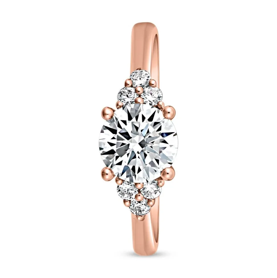 Verlobungsring aus Roségold mit lab grown Brillanten BDR0020LG-RSL