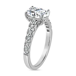 Verlobungsring mit Diamanten aus Weißgold oder Platin BDR0033-WSL