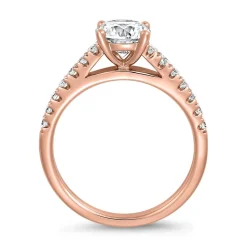 Verlobungsring mit lab grown Diamanten, Roségold BDR0008LG-RSL