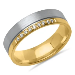 Vivo-Damenring Silber teilvergoldet Zirkonia R8575czSL