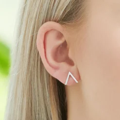 V-Ohrstecker aus Sterlingsilber LSE0030