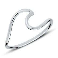 Wave Ring aus 925er Sterlingsilber LSR0039